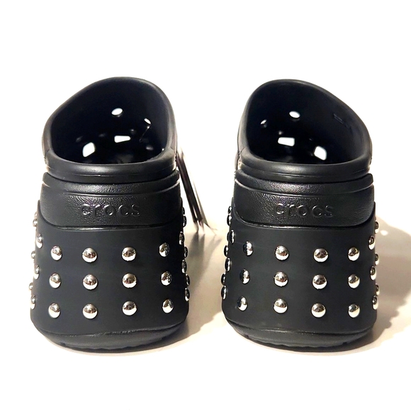 NEW! Crocs Siren Studded Platform Clog Slip-On Black Shoes - Picture 2 of 16